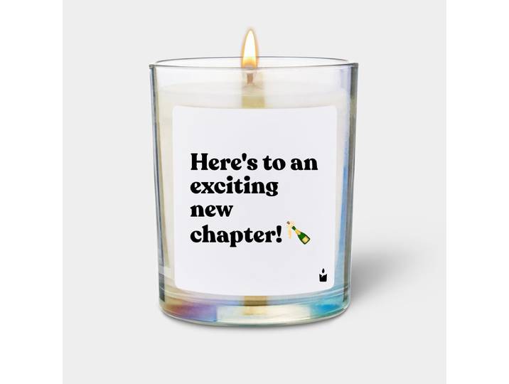 Duftkerze Rainbow Flowery Here's to an exciting new chapter!