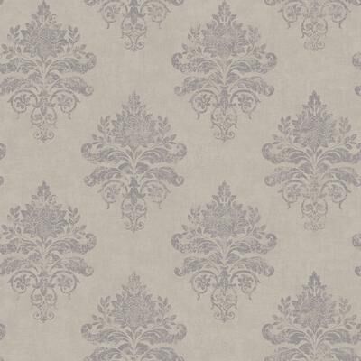 Galerie Wallcoverings Palazzo 2 Collection Medallion Damask Vinyl on Non-woven Wallpaper Roll
