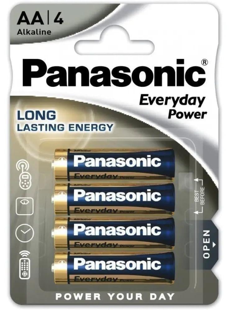 Panasonic AA Mignon batterijen 1,5V, verpakking van 4 stuks