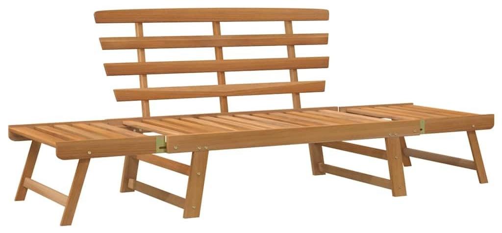 2-in-1 Gartenbank aus massivem Akazienholz