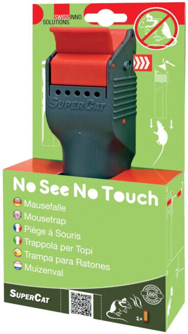 SWISSINNO Piège à souris NoSeeNoTouch avec appât SuperCat Solution (1 280 001)