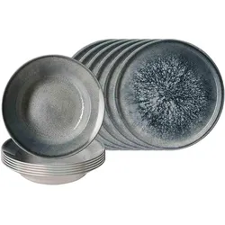 PIZZA- & PASTA-SET Grana grau 12-tlg.