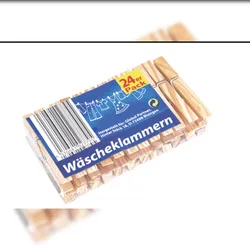 Bunte Wäscheklammern Kunststoff 24 Stück – Rutschfester Halt für Textilien aller Art
