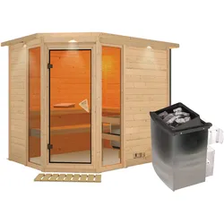 Karibu Sauna Sinai 3-9 kW Ofen-Steuerung-inkl. Dachkranz