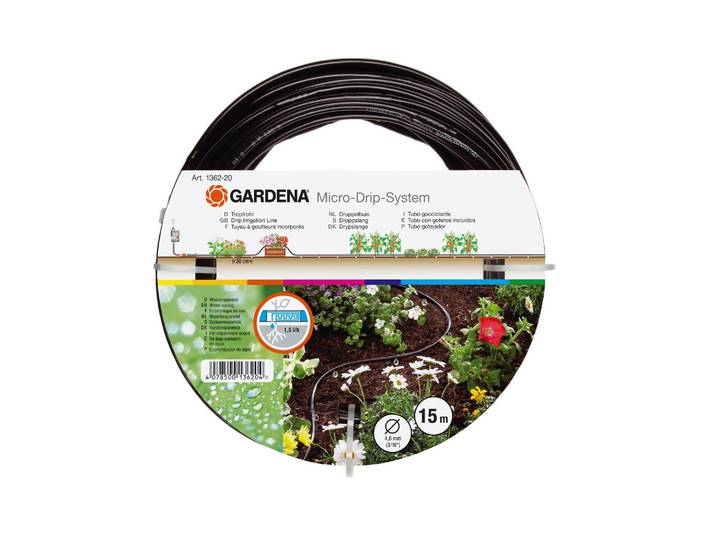 Bewässerungssystem GARDENA Tropfrohr 1362 , schwarz, Bewässerungs-Sets, Bewässerungssystem, Micro-Drip-System