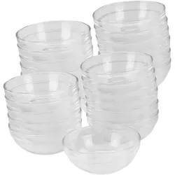 GVK ECO Glasschüssel Ø 12cm 24 Stück im Set Beilagenschüssel Dessertschale Stapelschale