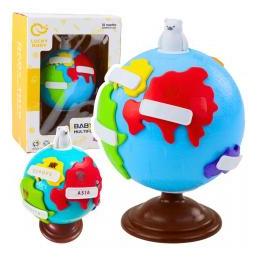 Lean Toys Lean Interaktiver Pädagogischer Baby-Globus Kontinente Drehbar (65615343)