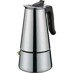 Espressokocher cilio ADRIANA (BHT 12,50x20x12,50 cm) - silber - BHT 12,50x20x12,50 cm