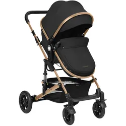 Kikkaboo Kombikinderwagen Amaia 3in1 i-Size Babyschale umbaubar Federung Tasche schwarz