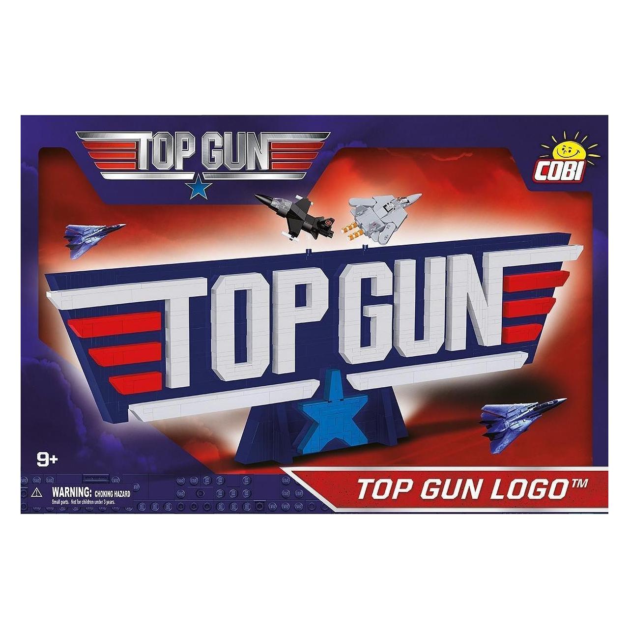 Cobi TOP GUN Logo 3D-Set mit 628 Bausteinen und Mini-Flugzeugen (419198)