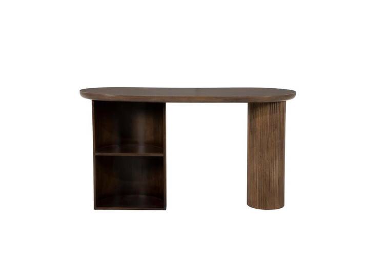 Eleonora Bureau Mees Mangohout, 140 x 60cm - Bruin - Ovaal
