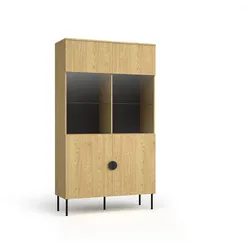 VITRINE AXIS 187,6/106,6 cm in Eichefarben