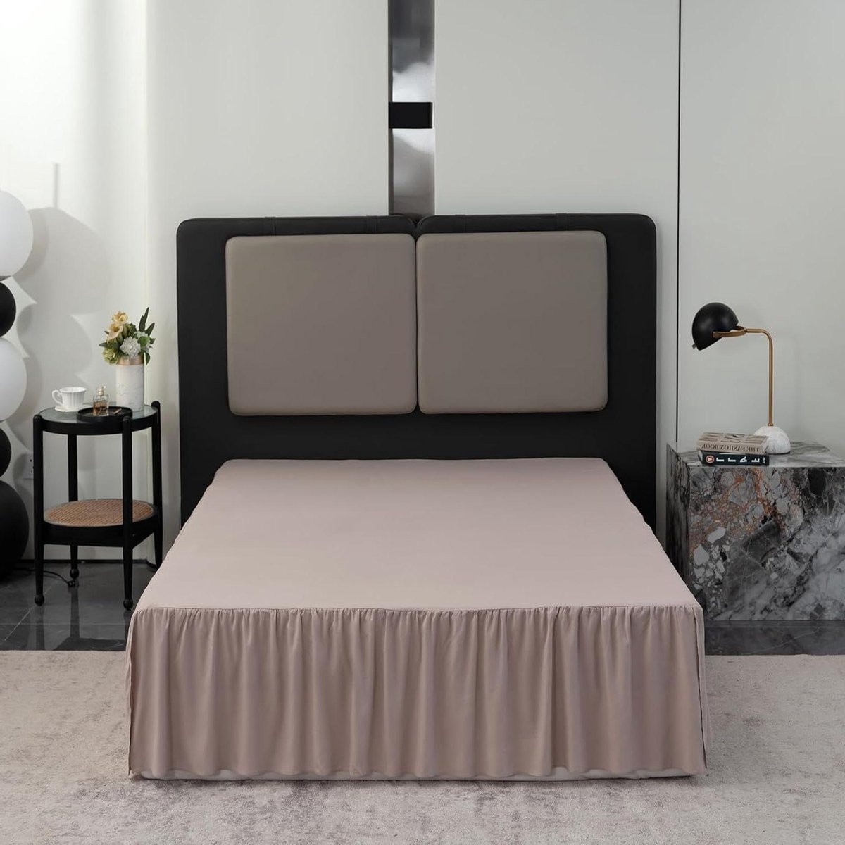 Bedrok Gegolfd met Split in Kaki - 137 x 190 cm