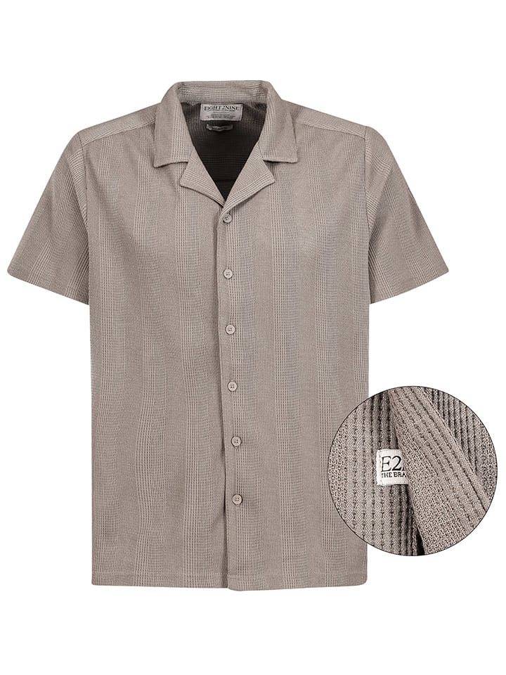 Eight2Nine Hemd in Taupe - M