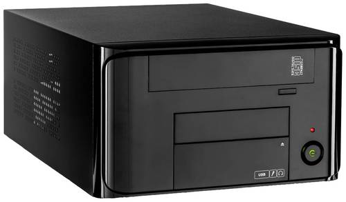 Inter-Tech MI-008 ITX PC-Gehäuse Schwarz
