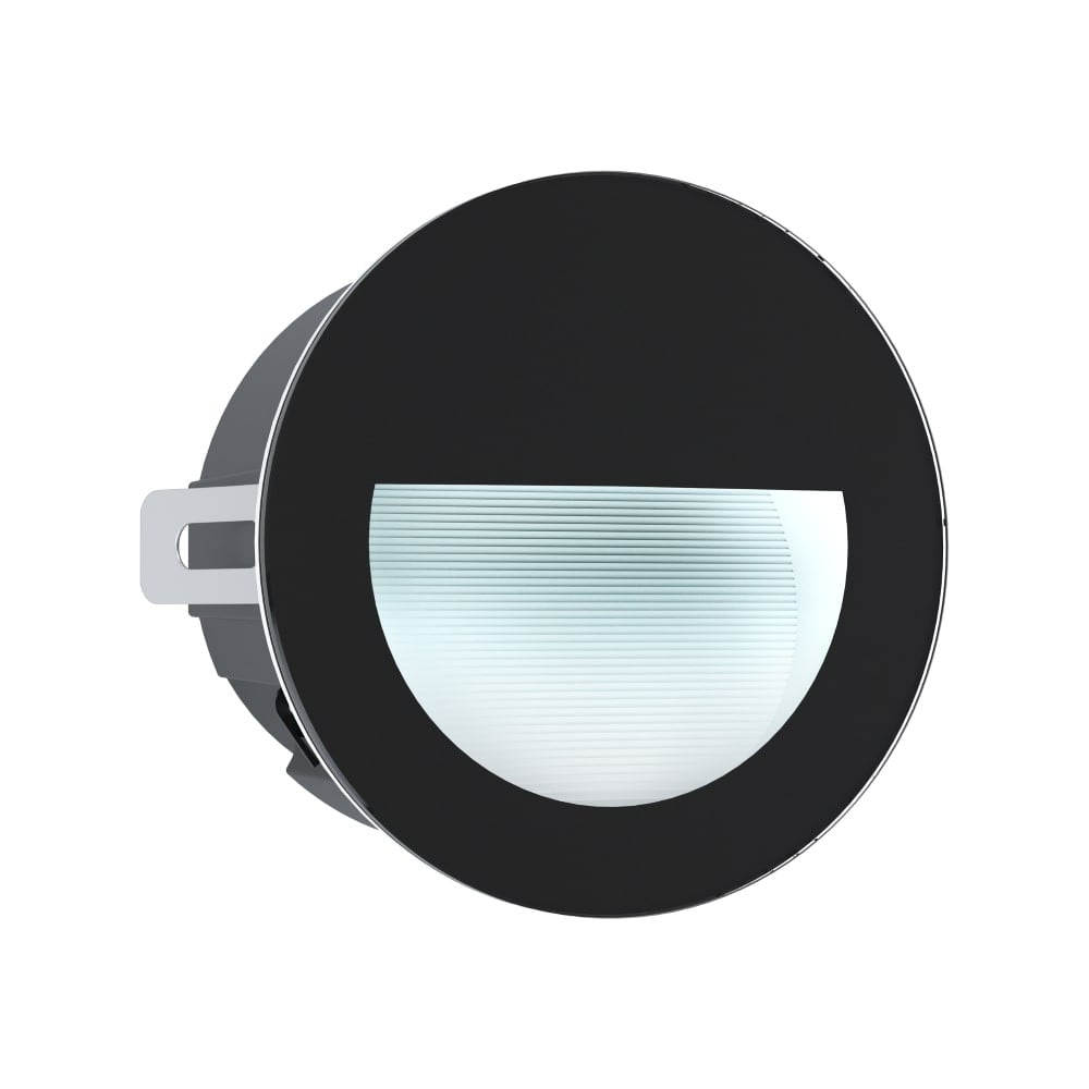 Eglo Aracena Round LED Inbouwspot zwart/wit voor in de tuin