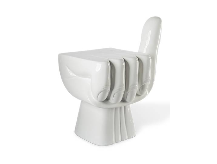 Design Stuhl & Beistelltisch „First“ Weiss Pols Potten
