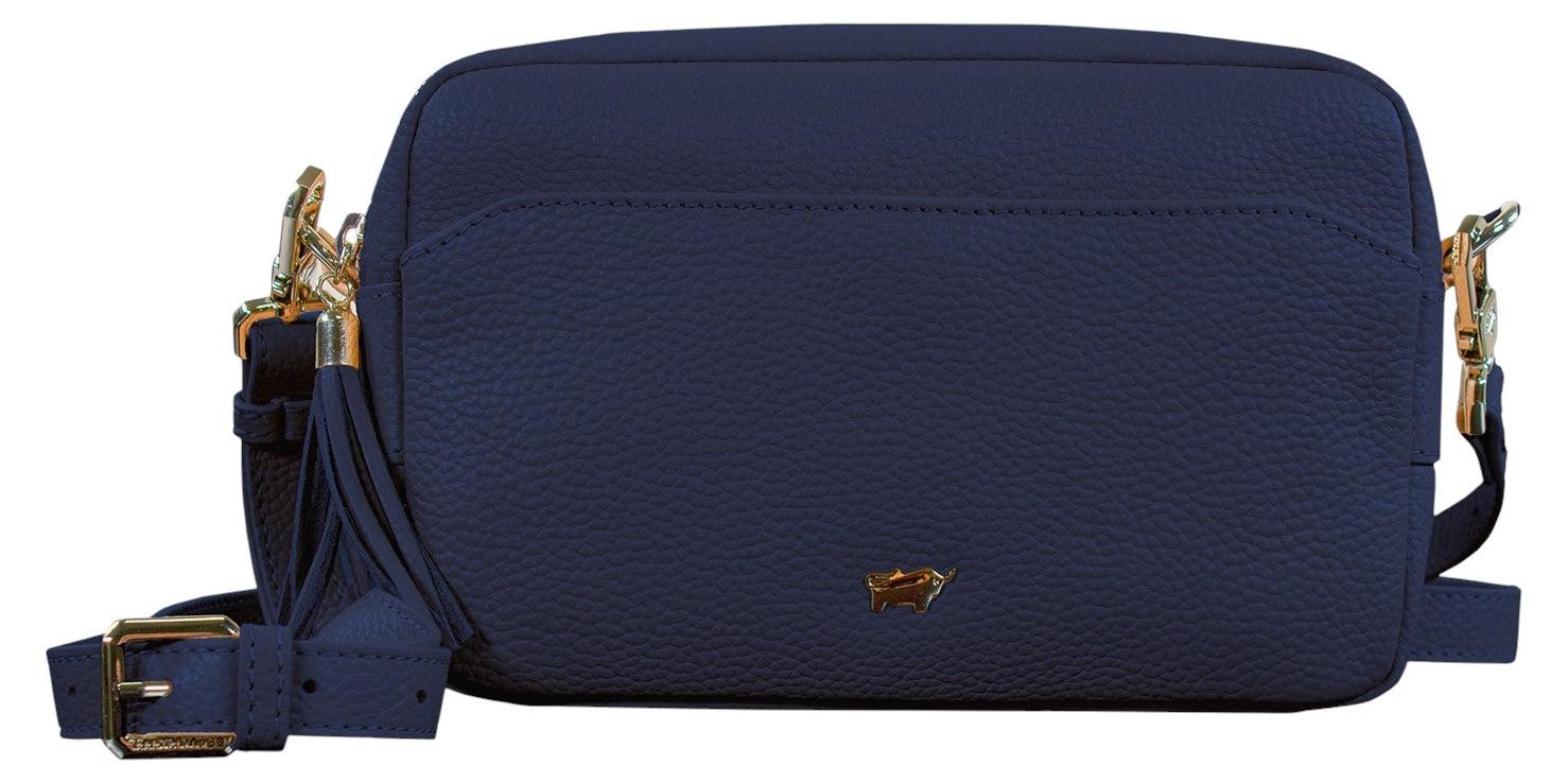 Umhängetasche HANNA Umhängetasche Box blau Damen - Leder