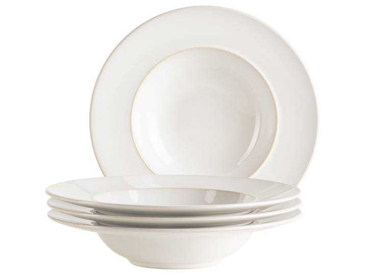MÄSER Pastateller-Set 4-tlg. Unico weiss Steinzeug D 27 cm 4 Stk - Pastateller-Set 4-tlg.