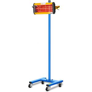 MSW Infrarot-Lacktrockner IR-DRYER1000 mit Leuchtröhre, 1100 Watt, 230 V, Trocknungsfläche 80 x 50 cm