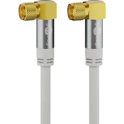 GOOBAY 70484 - Antennenanschlusskabel (F) (135 dB typ) 4x geschirmt, 3,0 m