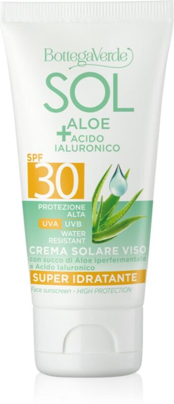 Bottega Verde Sol Aloe crème solaire visage à l'aloe vera SPF 30 50 ml