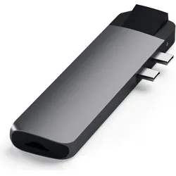 Satechi Pro Hub (USB-C, 5 Ports), Dockingstation + USB Hub, Grau