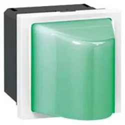 Legrand 078572 Info-Lichtsignal MOSAIC mit Abdeckung Rot, 230 V~, 2-modulige
