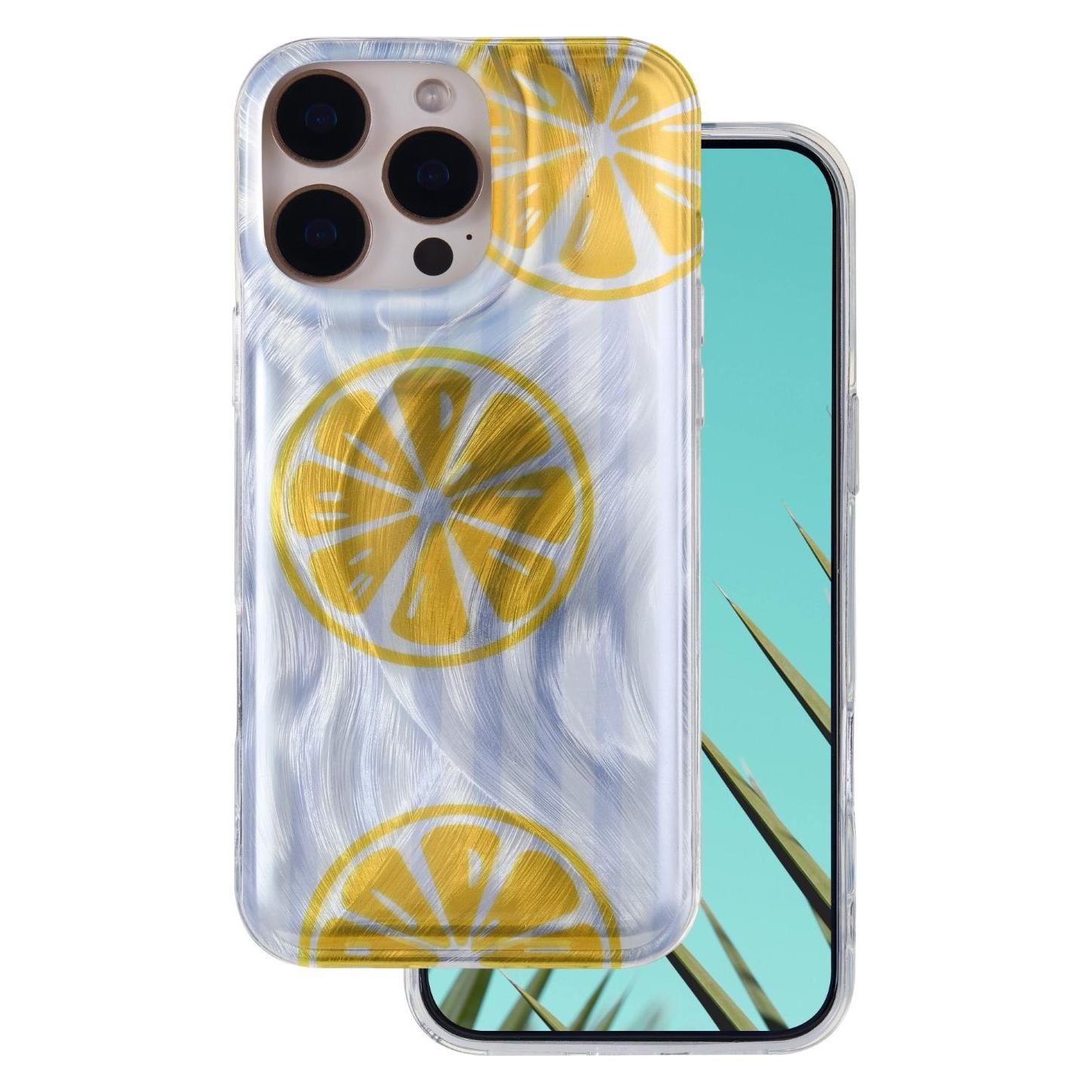 OEM Ultra Trendy Summer case for iPhone 15 Pro 6,1" lemon (Apple iPhone 15 Pro) (71307879)