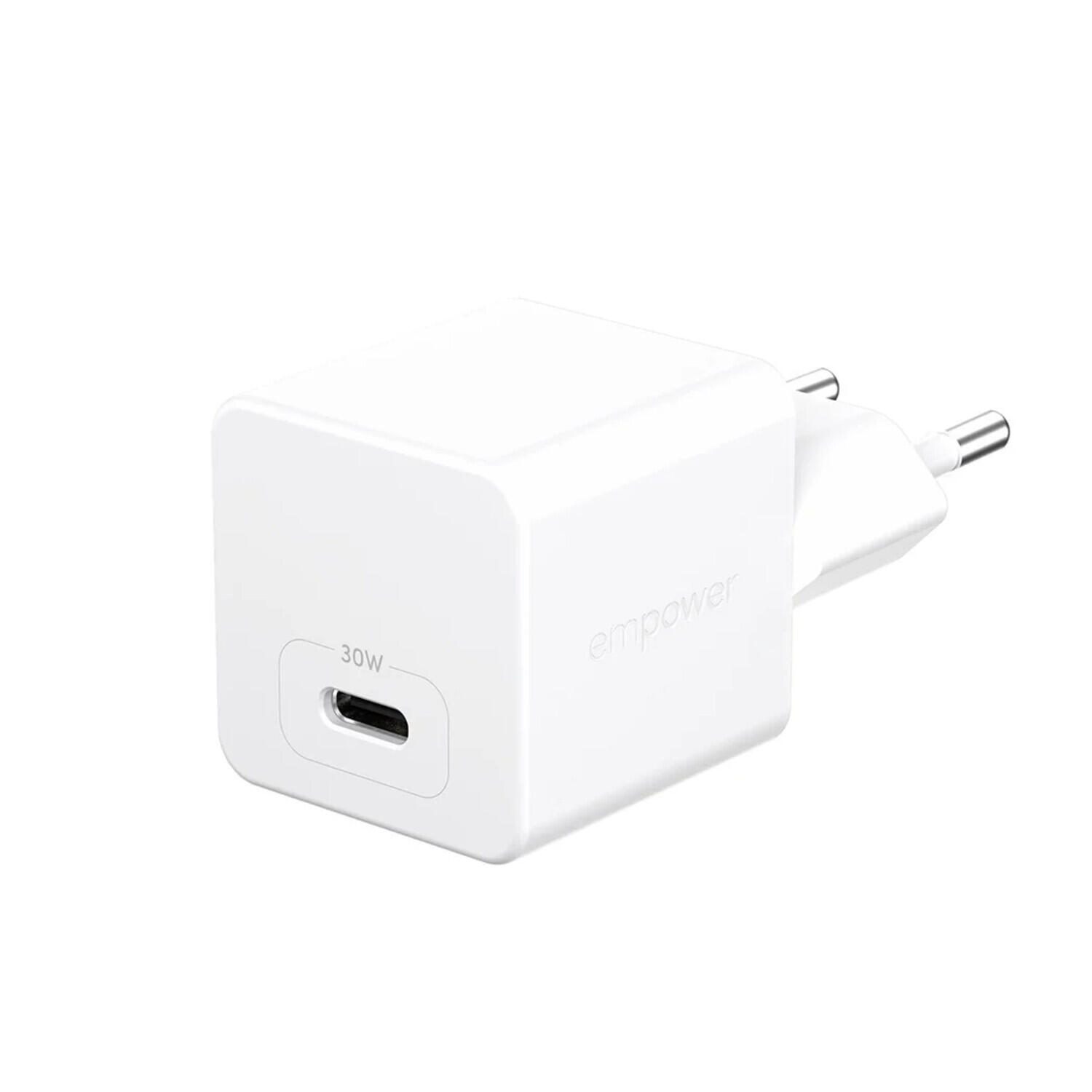 PanzerGlass™ empower™ by PanzerGlass® Turbo 30W Ladegarät Single USB-C, EU Anschluss, Silber Weiss EM52411