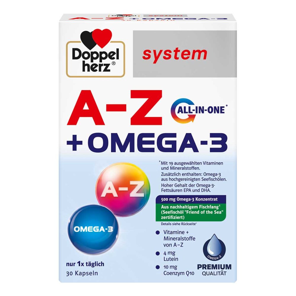 Queisser Pharma GmbH & Co. KG Doppelherz A-Z+Omega-3 All-in-one System Kapseln 18196676