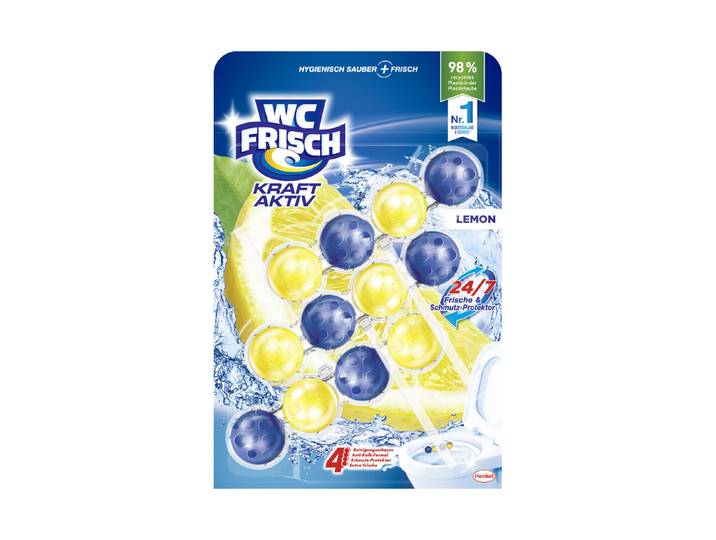 WC Frisch Blau Kraft Aktiv Ozeanfrische, 3 x 50 g