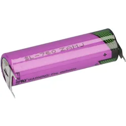 Tadiran SL-760/PT 3,6V 2,2Ah AA Li-SOCl2 – 3 Printpins +/--