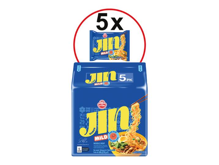 Ottogi Jin Ramen Mild Multipack 120 g x 5