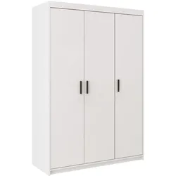 DREHTÜRENSCHRANK Elena mit 3 Türen, ohne Spiegel, Weiß