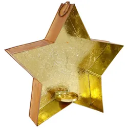 Kerzenhalter Goldstern  Ø 30cm H 7,5cm