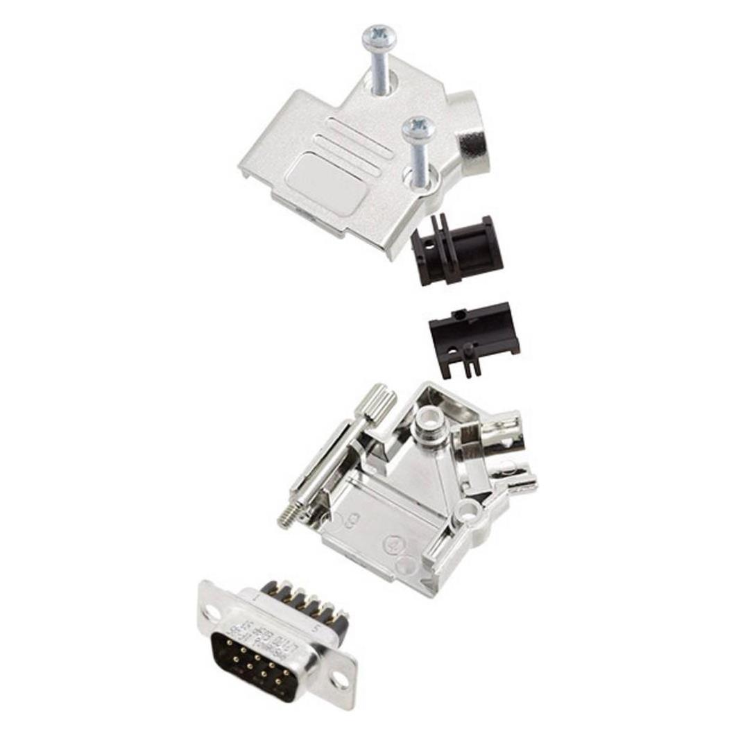 Amphenol L17D45PK-M-15+L717DA15PST D-SUB Stiftleisten-Set 45 ° Polzahl (num): 1 (L17D45PK-M-15+L717DA15PST)