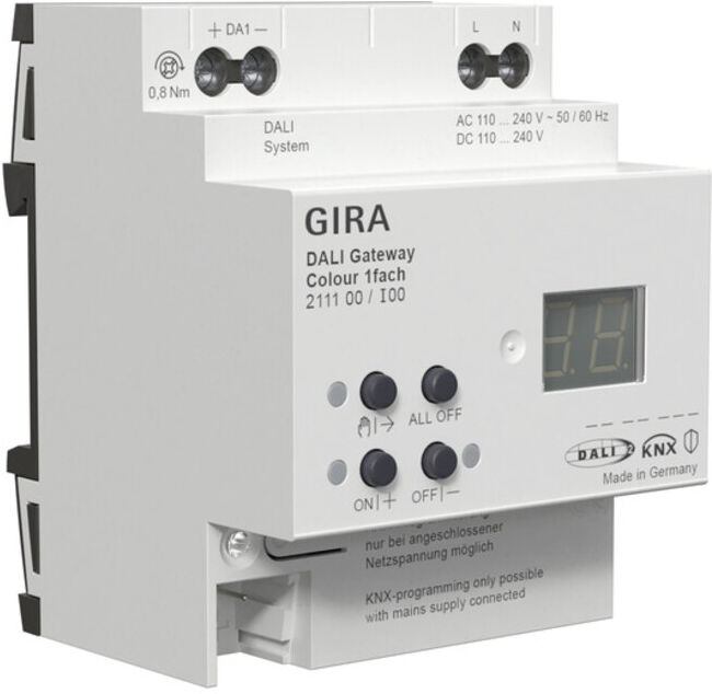 Gira Passerelle DALI Colour 1f REG KNX Secure 211100 (211100)