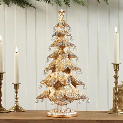 Roman Inc Elegant Tree Sculpture Gold , Gold