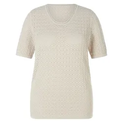 Rundhals-Pullover Anna Aura beige, 42
