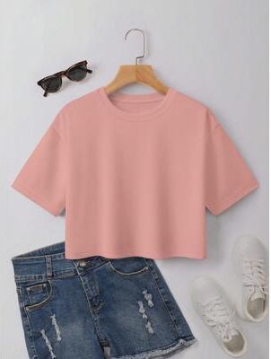 Lush Living Finds Comfort Flow Relaxed Fit Womens Summer T Shirt pink s
