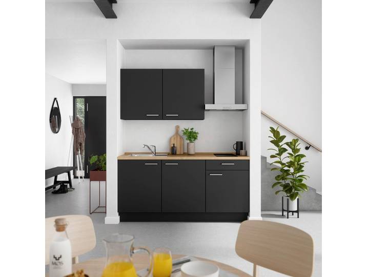 Küchenleerblock Touch Low o. Geräte Schwarz