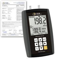 PCE Instruments PCE-PDA 100L-ICA Druck-Messgerät kalibriert (ISO) Luftdruck, Nicht aggressive Gase 0 - 50 °C mit Datenloggerfunktion, mit