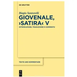 Giovenale, "Satira" V, Fachbücher von Biagio Santorelli