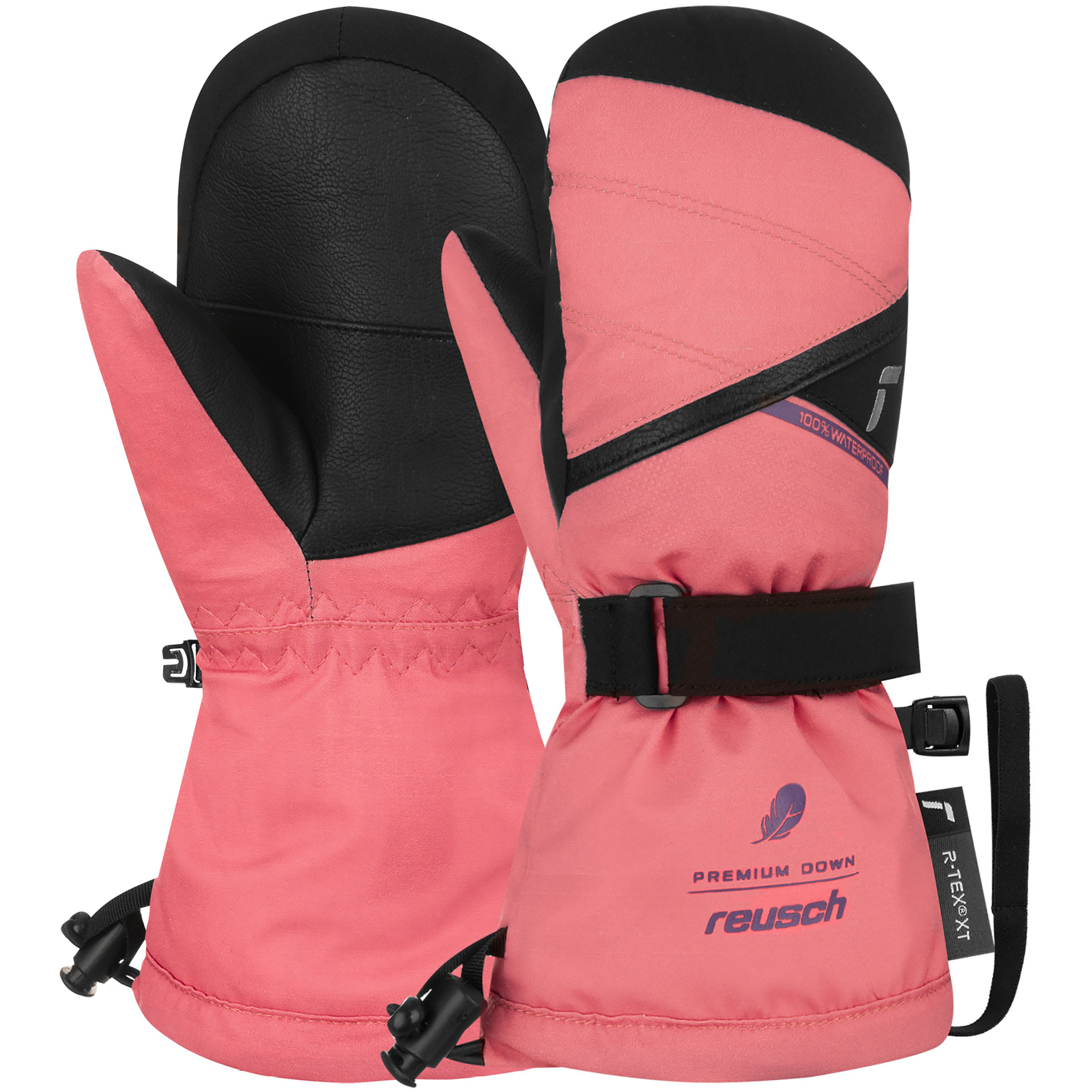 Reusch Kaden Down R-Tex XT Kinder Skihandschuhe rosa Größe M Skifahren Isolierend Wasserabweisend
