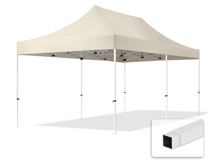 TOOLPORT 3x6 m Tonnelle pliante Acier\, PES 700\, crème