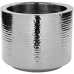 Übertopf NOSSA (DH 27,50x22 cm) - silber - DH 27,50x22 cm