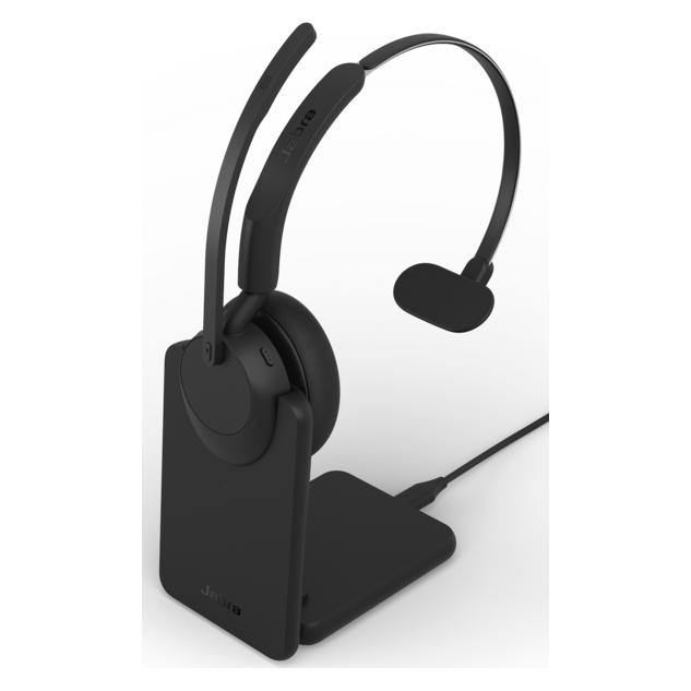Jabra Evolve3 45 UC Mono + Ladestation (Kabellos, USB-C, Unify) (34599-889-889)