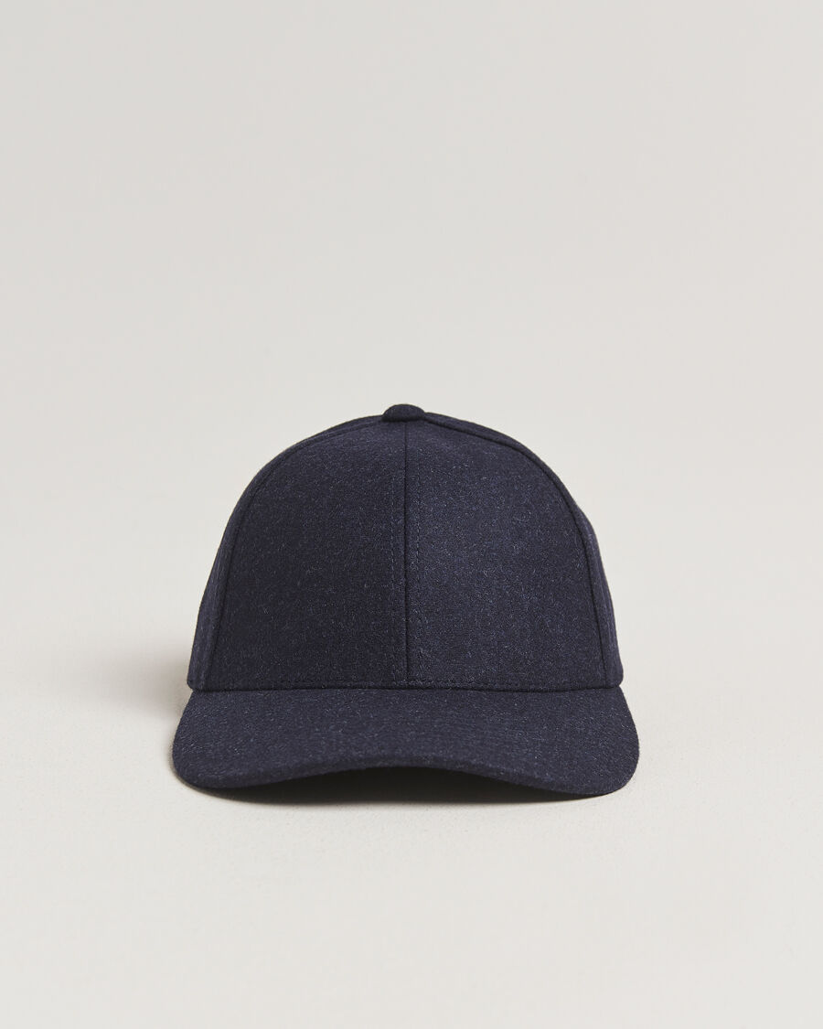 Varsity Headwear Flannel Baseball Cap Dark Navy men M Blå
