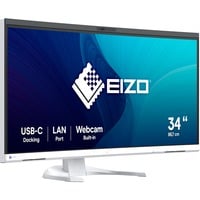 FlexScan EV3450XC-WT, LED-Monitor 86.7 cm (34.1 Zoll), weiß, UWQHD, IPS, Webcam, Mikrofon, USB-C